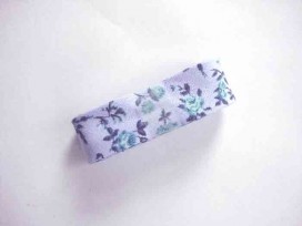 Biaisband bundel 2 mtr. Lavendel met aqua roos 1291H