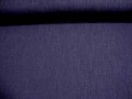 Een donkerblauwe polyester met een geweven linnen struktuur. Een mooie kwaliteit  100% polyester