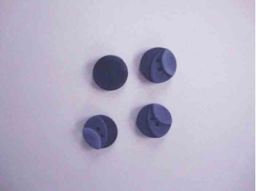 Kunststof knoop 3 kleurig Donkerblauw 12mm. 401-12  Serie 1