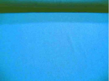 Aqua kleurige viscose tricot.  92%visc./8%el.  1.60 mtr.br  225 gr/m²