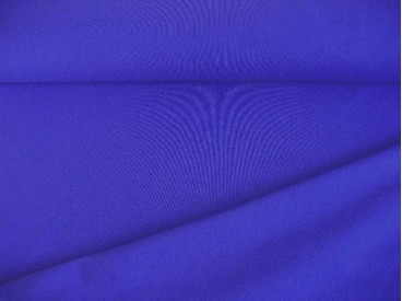 Kobalt kleurige viscose tricot.  92%visc./8%el.  1.60 mtr.br  225 gr/m²