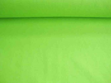 Lime kleurige canvas 100% katoen 240 gr/m2. 1.45 mtr.br.