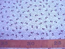 Quiltkatoen Wit met zwarte mini bloem ZGW 06065-001