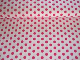 Middelstip katoen Wit/pink 5572-17N