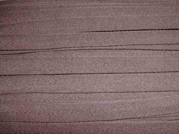 Taupe kleurig keeperband van 14 mm. breed. 100% polyester