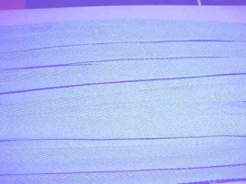 Lichtblauw keperband van 14 mm. breed. 100% polyester