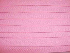 Roze keperband van 14 mm. breed. 100% polyester