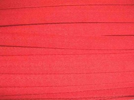 Helderrood keperband van 14 mm. breed. 100% polyester