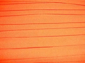 Oranje keperband van 14 mm. breed. 100% polyester