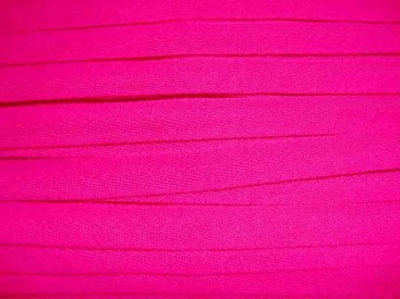 Pink keurig keperband van 14 mm. breed. 100% polyester