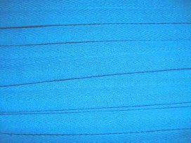 Aqua kleurig keperband van 14 mm. breed. 100% polyester