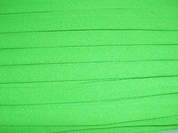 Lime kleurig keperband van 14 mm. breed. 100% polyester