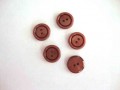 Kunststof knoop 2 gaats Cognac 15mm. 546-S8