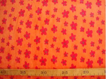 Nicky Flower Oranje/rood 2436-48BK