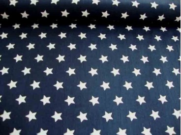 Ster katoen Donkerblauw/wit 5571-08