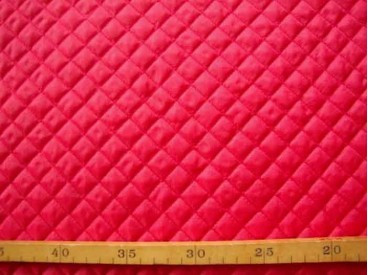 Gewatteerde voering Rood Kleine ruit 3279-5