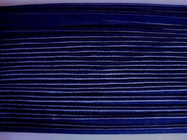 Paspelband dubbelzijdig elastisch Donkerblauw 5005-210