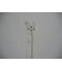 Witte deelbare fijne rits. 55 cm. lang 