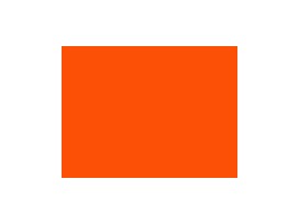Deelbare fijne rits Oranje 70 cm.