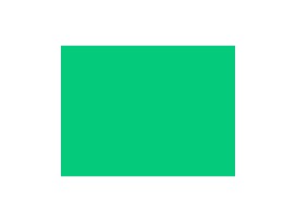 Vossestaart rits 10 cm. Groen