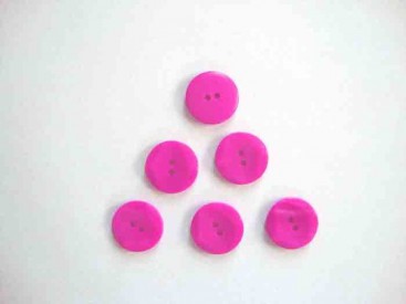 Kunststof knoop met hoekjes Pink 18mm. 305-S11