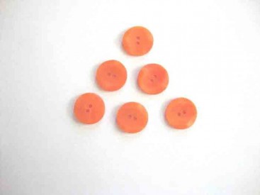 Kunststof knoop met hoekjes Oranje 18mm. 307-S11