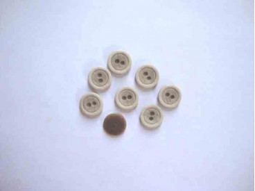 Kunststof knoop mat met cirkel Zand 12mm. 646-S15