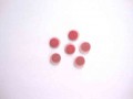 Kunststof knoop dubbel Rood 12.5mm. 607-S16