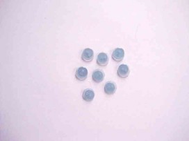 Kunststof knoop dubbel Lichtblauw 12mm. 621-S16