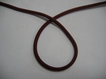 Koord elastiek bordeaux rood. 3 mm