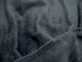 Zeer zachte en soepele donkerblauwe wellness fleece, geschikt voor kleding en hobby .100% polyester 1.50 mtr . br. 260 gr./M2