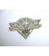 Een opstrijkbare leger applicatie. Army met 3 sterren  7.5 x 5 cm.