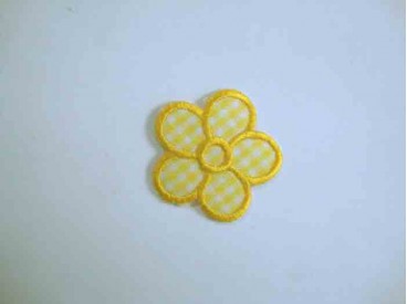 Gele boerenbont bloem  applicatie