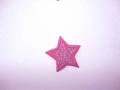 Glitter ster Roze/rood 1303