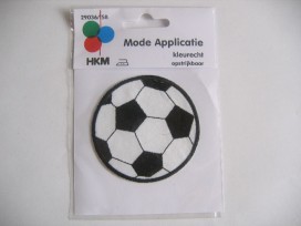 Voetbal Zwart/Wit 7 cm.