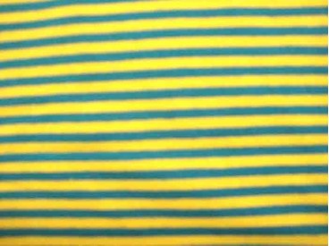 Tricot Ton sur ton Streepjes Geel/Petrol 3993-124N