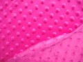 Minky fleece met Dots Pink