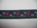Sierband grijs met blokken 20mm