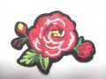 Rozen applicatie Grote Roos Rood 2 bloem/blad