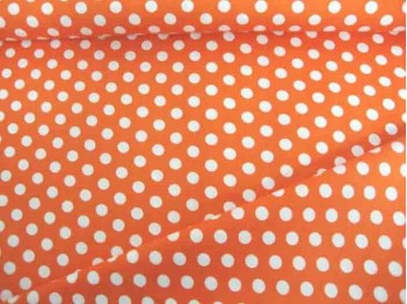 Middelstip katoen Oranje/wit 5576-36N
