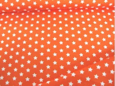 Sterretje katoen Oranje/wit 1266-36N