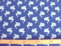 Kinderkatoen Donkerblauw met grijze Dolfijn 3204-08N