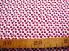 Dapper Quilt 3 Mini fleur Wit/Warmrood 3230-115N