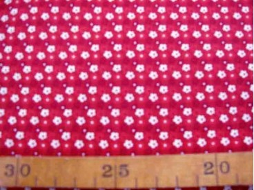 Dapper Quilt 4 Mini fleur Warmrood/Wit 3230-15N