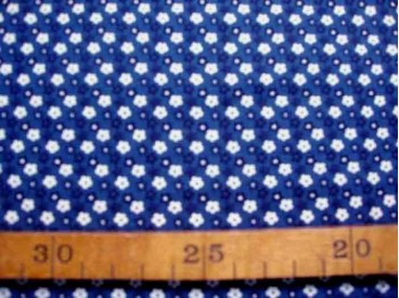 Dapper Quilt 4 Mini fleur Oudblauw/Wit 3230-08N