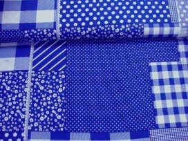 Boerenbont Patchwork Blauw 5634-5N