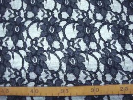 Kant stof Jacquard Zwart  3915-69