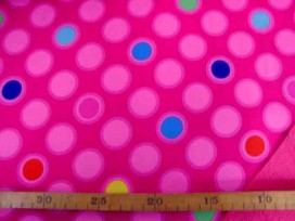 Softshell Pink met cirkels 4139-17N