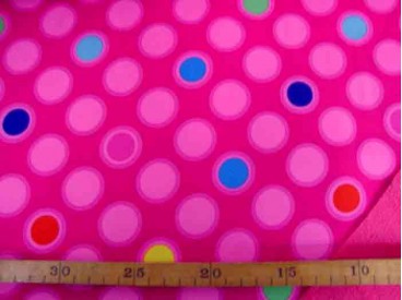 Softshell Pink met cirkels 4139-17N