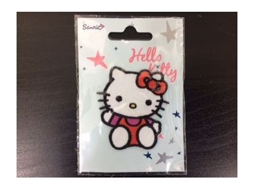 Hello Kitty Zittend zwaaiend